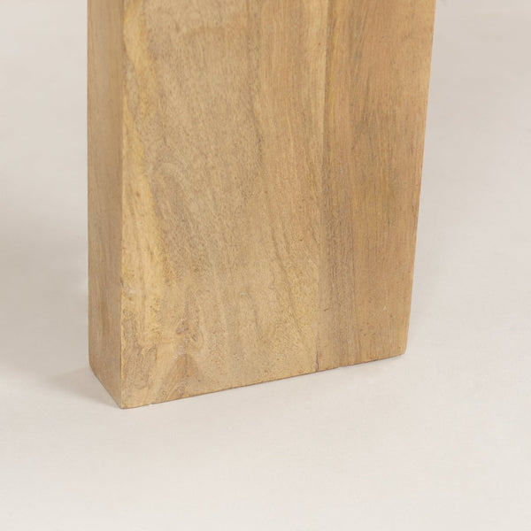 Mercana Evelyn Contemporary Rustic Coffee Table - Solid Mango Wood, Unique Design for Modern Living Spaces 70114
