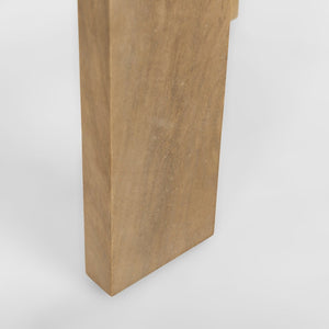 Mercana Evelyn Solid Mango Wood End Table – Compact Contemporary Rustic Accent for Any Living Space 70115