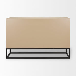 Mercana Ciara Modern Farmhouse 6-Drawer Sideboard with Elegant Whitewashed Finish for Versatile Storage 70234