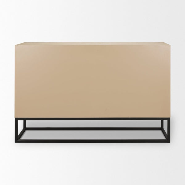 Mercana Ciara Modern Farmhouse 6-Drawer Sideboard with Elegant Whitewashed Finish for Versatile Storage 70234