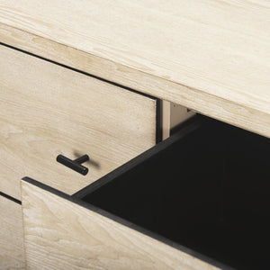 Mercana Ciara Modern Farmhouse 6-Drawer Sideboard with Elegant Whitewashed Finish for Versatile Storage 70234