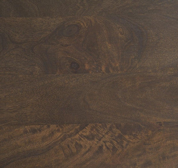 Mercana Terra Elegant Oval Coffee Table with Hydraulic Lift-Top & Fluted Base for Modern Living Rooms Dark Brown Wood 69875