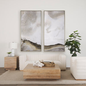 Mercana Hayden Minimalist Rectangular Coffee Table in Light Brown Wood - Elegant Centerpiece for Any Room Light Brown Wood | 48" Square 70119