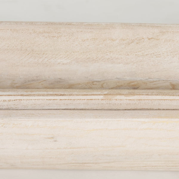 Mercana Athena Extra Large Reclaimed Wood Trays for Stylish Home Decor and Versatile Organization Solutions Light-Wash | Set of 2 70148