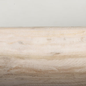 Mercana Athena Extra Large Hand-Carved Reclaimed Wood Bowl - Rustic Centerpiece for Contemporary Decor Light-Wash | Oblong 70159