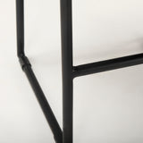 Mercana Givens Iv 24.25" Seat Height Black Wood Seat Black Frame Stool Black Wood | Black Metal | Counter Metal 67992