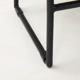 Mercana Givens Iv 24.25" Seat Height Black Wood Seat Black Frame Stool Black Wood | Black Metal | Counter Metal 67992