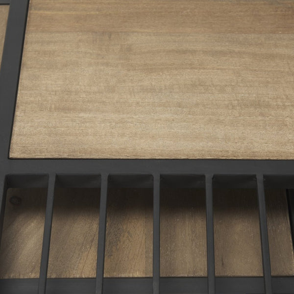 Mercana Miles Modern Nesting Table Set - Industrial Chic Design for Versatile Living Room & Office Use 70196