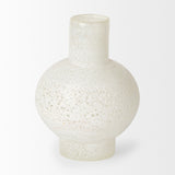 Mercana Heket Short White Glass Vase 70346