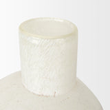 Mercana Heket Short White Glass Vase 70346