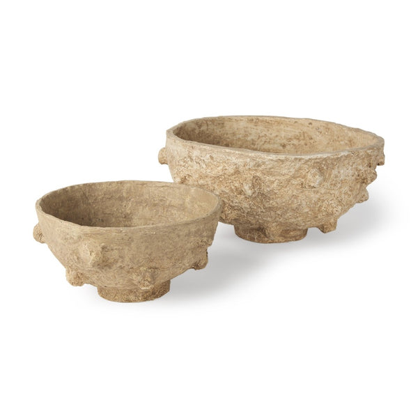 Mercana Sonam Handcrafted Artisan Spiked Bowls – Unique Organic Decor for Stylish Indoor Spaces 70218