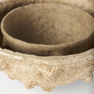 Mercana Sonam Handcrafted Artisan Spiked Bowls – Unique Organic Decor for Stylish Indoor Spaces 70218