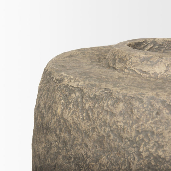 Mercana Rama Handcrafted Paper Mâché Floor Vase - Eco-Friendly Artisan Decor for Stylish Home Accents Gray Paper Mache | Large 70203