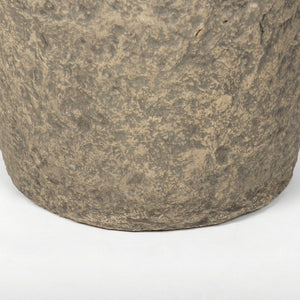 Mercana Rama Handcrafted Paper Mâché Floor Vase - Eco-Friendly Artisan Decor for Stylish Home Accents Gray Paper Mache | Large 70203