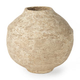 Ritu Large Beige Paper Mache Pot Vase