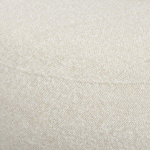 Mercana Beverly Modern Accent Chair - Luxurious Chenille Upholstery, Retro Curved Design for Any Space Cream Boucle 70375