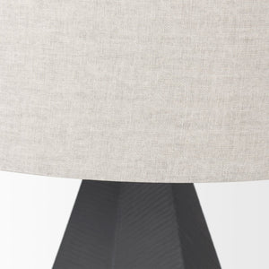 Mercana Piven Textured Ceramic Table Lamp – Sculptural Accent Lighting for Modern and Transitional Spaces Black Ceramic 70369