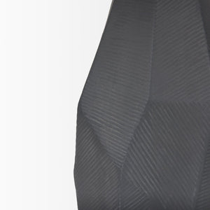 Mercana Piven Textured Ceramic Table Lamp – Sculptural Accent Lighting for Modern and Transitional Spaces Black Ceramic 70369