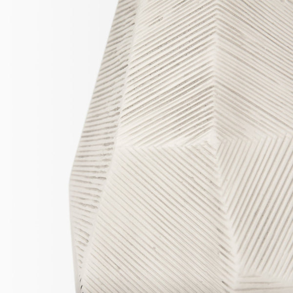 Mercana Piven Textured Ceramic Table Lamp – Sculptural Accent Lighting for Modern and Transitional Spaces Cream Ceramic 70370