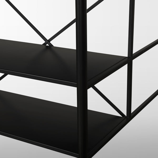 Mercana Amika Modern Kitchen Island with Industrial Base, Spacious Storage, and Elegant Marble Top Design 69936-AB