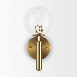 Mercana Britton Modern Wall Sconce with Textured Globe - Elegant Accent Lighting for Hallways & Bedrooms 70472