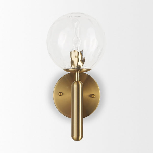 Mercana Britton Modern Wall Sconce with Textured Globe - Elegant Accent Lighting for Hallways & Bedrooms 70472
