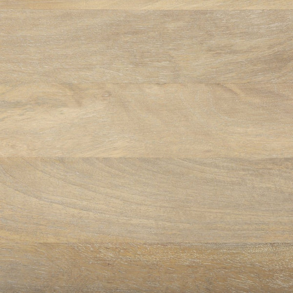 Mercana Maxton Dining Table - Striking Light Brown Wood Top & Industrial Dark Gunmetal Base for Any Space 69847-AB