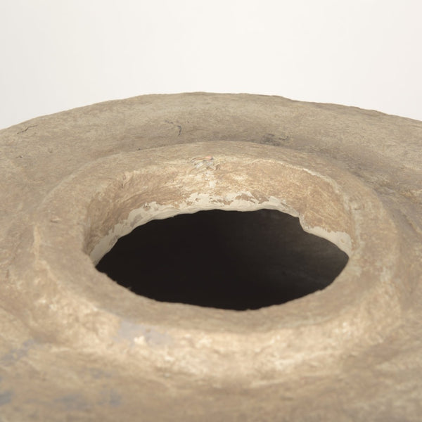 Mercana Rama Hand-Crafted Eco-Friendly Floor Vase - Unique Artisanal Accent for Modern Bohemian Decor Beige Paper Mache| Large 70201