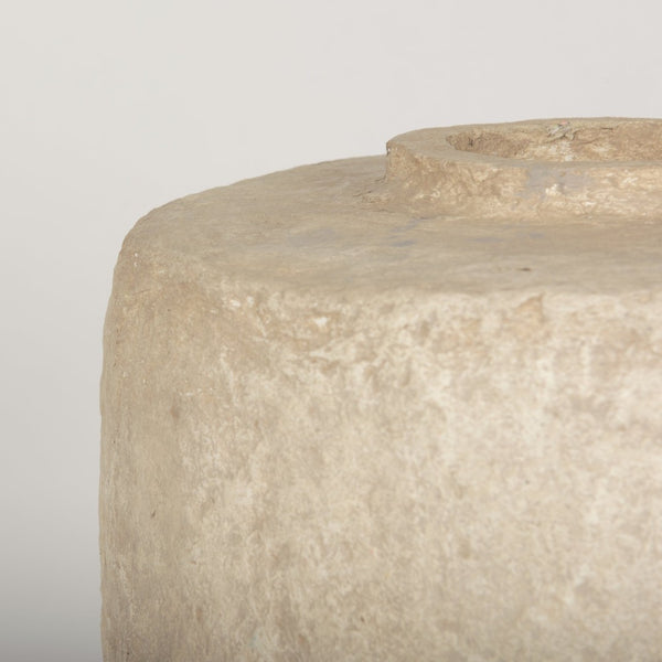 Mercana Rama Hand-Crafted Eco-Friendly Floor Vase - Unique Artisanal Accent for Modern Bohemian Decor Beige Paper Mache| Large 70201