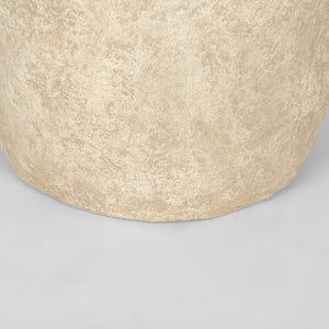 Mercana Rama Hand-Crafted Eco-Friendly Floor Vase - Unique Artisanal Accent for Modern Bohemian Decor Beige Paper Mache| Large 70201