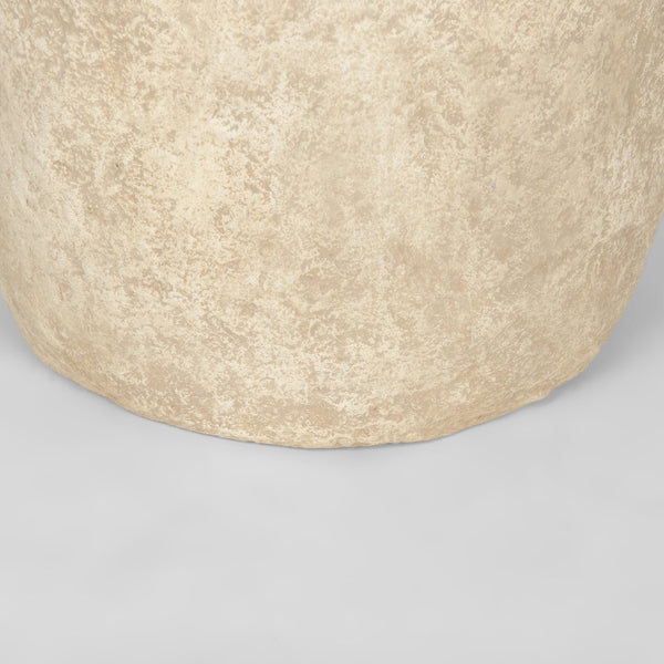 Mercana Rama Hand-Crafted Eco-Friendly Floor Vase - Unique Artisanal Accent for Modern Bohemian Decor Beige Paper Mache| Large 70201