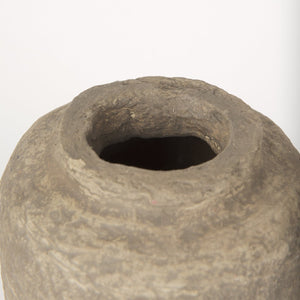 Mercana Bala Handcrafted Paper Mache Vase - Sustainable Artisanal Home Accent for Unique Decor and Style Gray Paper Mache | Small 70204