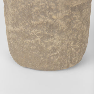 Mercana Bala Handcrafted Paper Mache Vase - Sustainable Artisanal Home Accent for Unique Decor and Style Gray Paper Mache | Small 70204