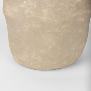 Mercana Bala Handcrafted Paper Mache Vase - Sustainable Artisanal Home Accent for Unique Decor and Style Gray Paper Mache | Large 70205