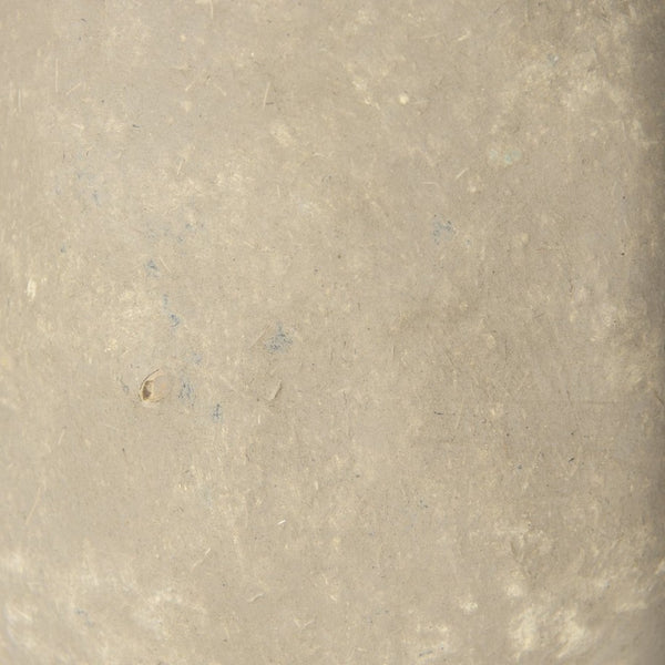 Mercana Rundal Artisanal Paper-Mâché Vase - Unique Eco-Friendly Home Accent for Minimalist Interiors Gray Paper Mache | Small 70208