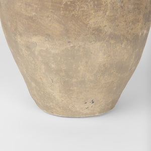 Mercana Rundal Artisanal Paper-Mâché Vase - Unique Eco-Friendly Home Accent for Minimalist Interiors Gray Paper Mache | Large 70209