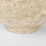 Mercana Sonu Set of 2 Beige Paper Mache Half-Pot Bowls 70217