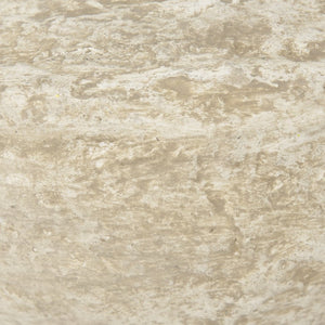 Mercana Sonu Handcrafted Eco-Friendly Paper-Mâché Half-Pot Bowls for Rustic Home Decor and Styling Beige Paper Mache | Set of 2 70217