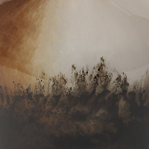 Mercana Marans Sculptural Glass Vase with Unique Swirls - Elegant Home Decor for Fresh or Dried Botanicals Amber | Multi-color | Short 70353