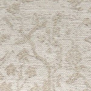 Mercana Khloe Elegant Rectangular Pouf - Soft Chenille Seating with Versatile Design for Any Room Decor Cream | Jacquard | Small 70376