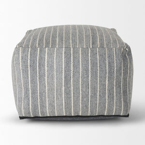 Mercana Kensie Coastal-Inspired Pouf for Versatile Seating, Eco-Friendly Design, and Casual Home Décor 70378