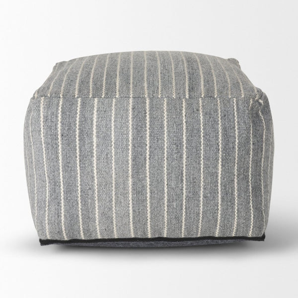 Mercana Kensie Coastal-Inspired Pouf for Versatile Seating, Eco-Friendly Design, and Casual Home Décor 70378