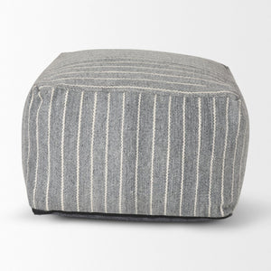 Mercana Kensie Coastal-Inspired Pouf for Versatile Seating, Eco-Friendly Design, and Casual Home Décor 70378