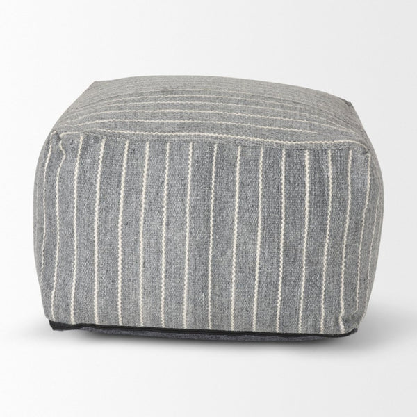 Mercana Kensie Coastal-Inspired Pouf for Versatile Seating, Eco-Friendly Design, and Casual Home Décor 70378