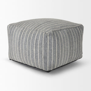 Mercana Kensie Coastal-Inspired Pouf for Versatile Seating, Eco-Friendly Design, and Casual Home Décor 70378