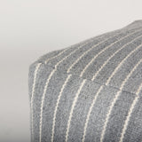 Mercana Kensie Large Blue Striped Pouf 70378