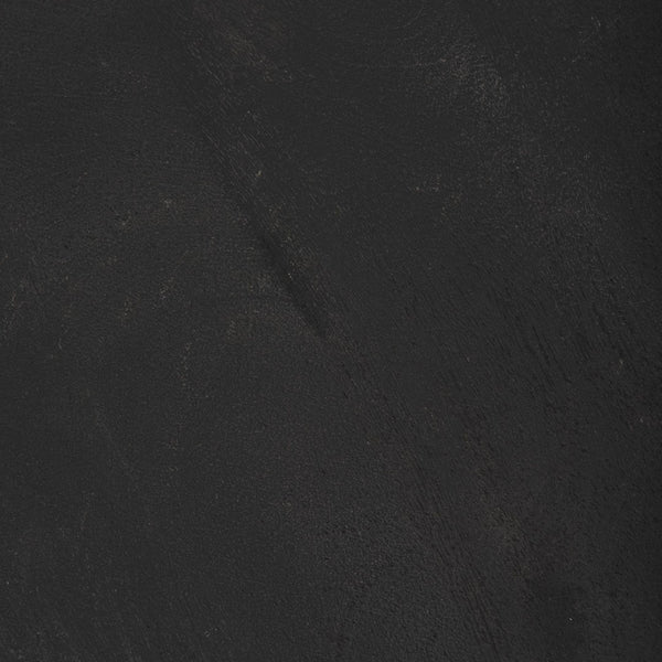 Mercana Mattius Modern Accent Table with Sculptural Three-Legged Base for Stylish Living Space Decor Black Wood 70110