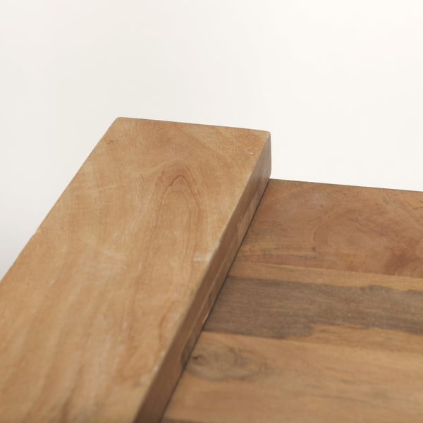 Mercana Athelia Accent Table – Timeless Compact Design for Modern, Rustic Homes – Perfect Side Table Utility Light Brown Wood 70151