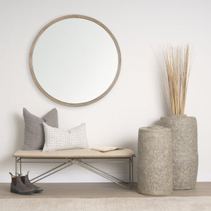 Mercana Rama Handcrafted Paper Mâché Floor Vase - Eco-Friendly Artisan Decor for Stylish Home Accents Gray Paper Mache | Large 70203