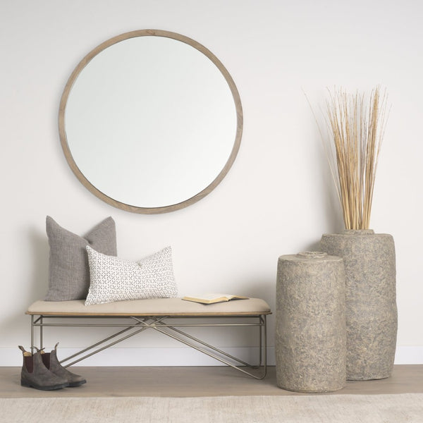 Mercana Rama Handcrafted Paper Mâché Floor Vase - Eco-Friendly Artisan Decor for Stylish Home Accents Gray Paper Mache | Large 70203